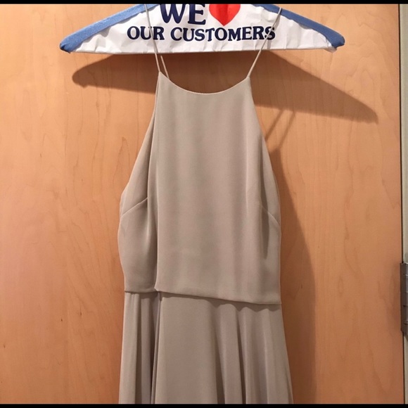 Jenny Yoo Luca Bridesmaids/ formal Dress Earl Grey - Picture 4 of 4